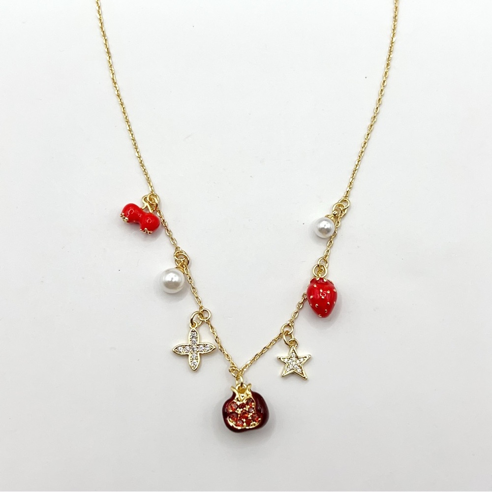 KS885-Kate Spade fruit necklace
